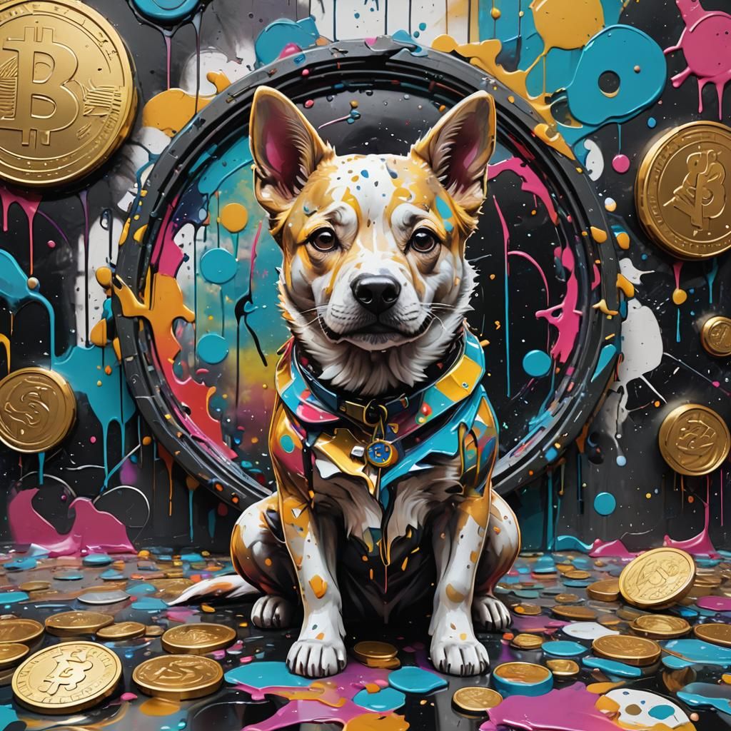 NFT of Elon Musk, Sheba Token, Dog Coin in Graffiti Art