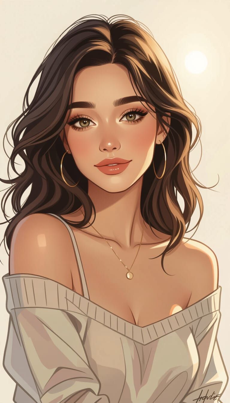 Romantic Soulmate Sketch with Soft Lighting