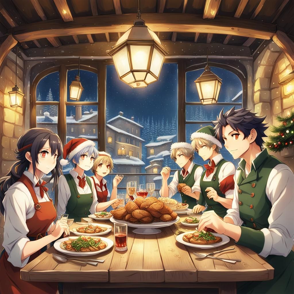 Geologists Celebrate Christmas in Anime Style