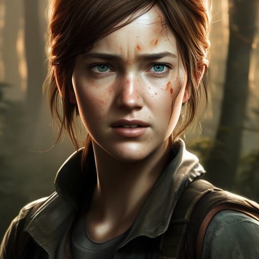 Fungal Queen Ellie: Hyperdetailed Portrait Art