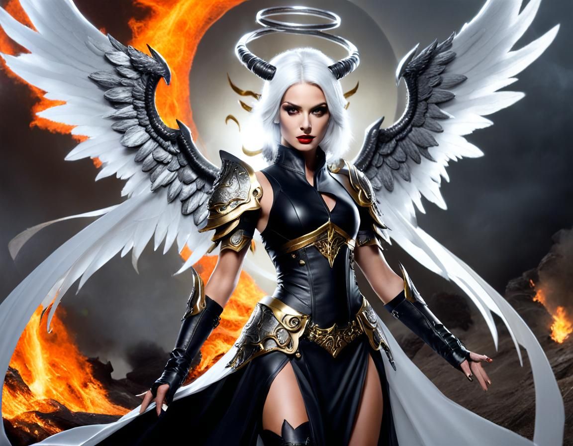 Duality: Angel and Demon in Anime Style