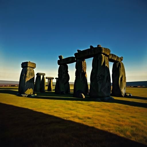 Stonehenge in the Style of Romanticism
