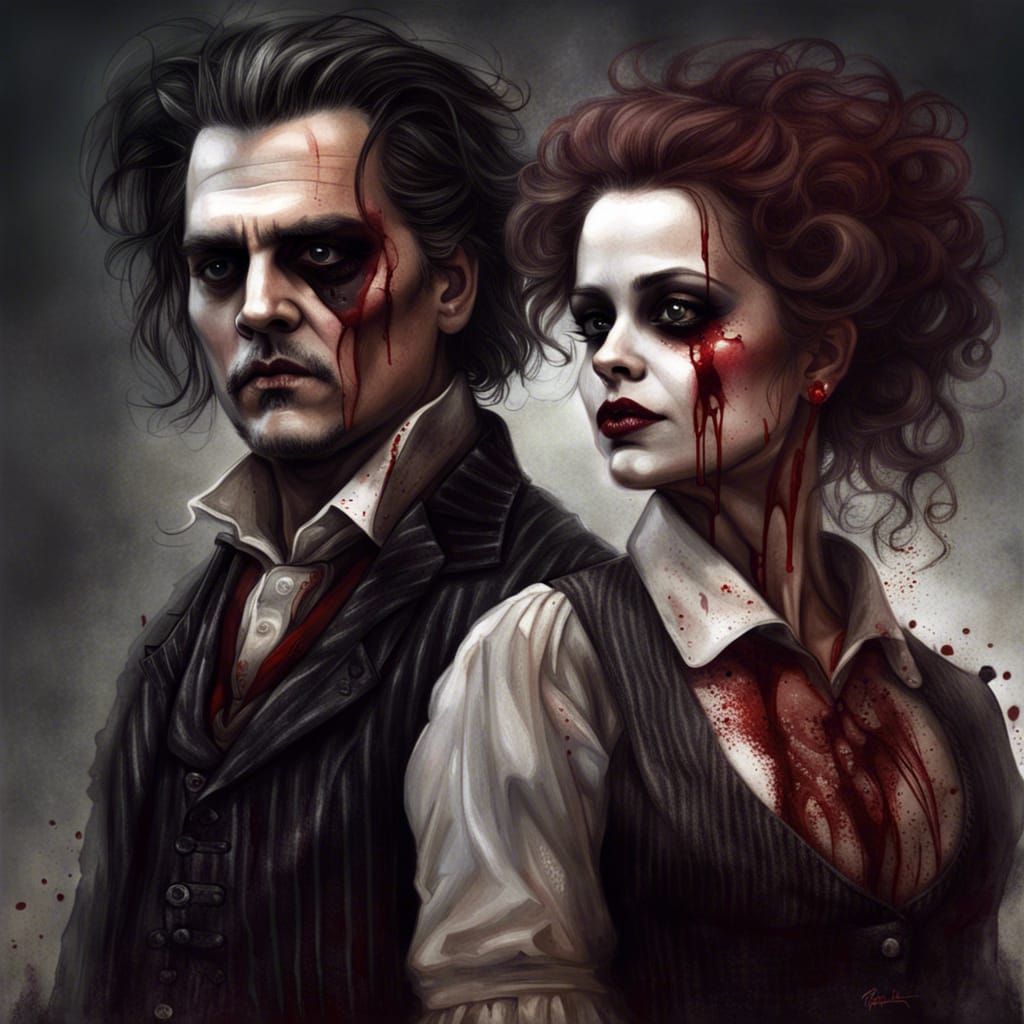 Sweeney Todd: A Bloody and Sinister Portrait