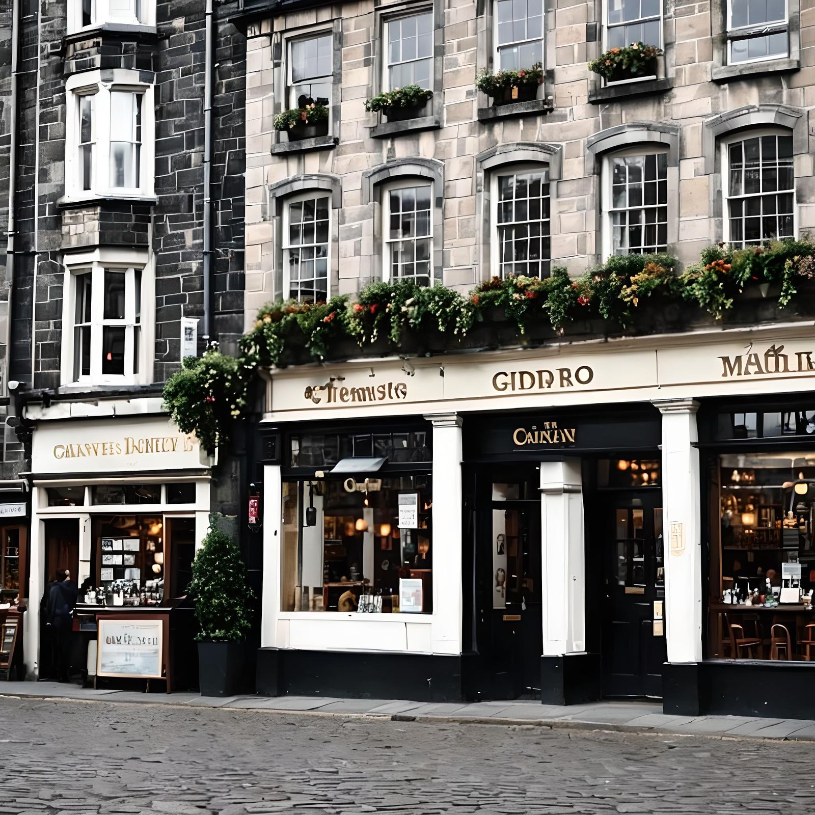 Edinburgh Pub in Grassmarket: Hyperrealistic Photography