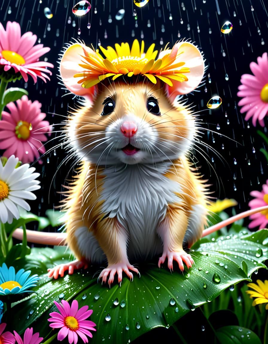 Hamster Rain Hat