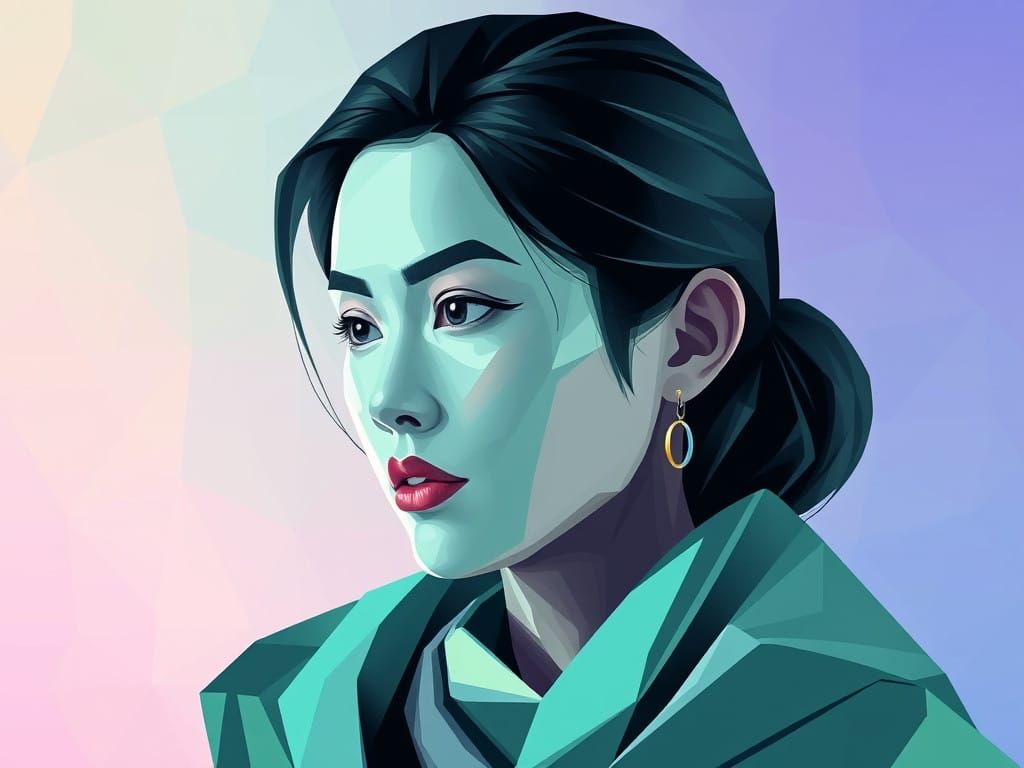 Elegant Cyberpunk Protege in Timeless Chrome