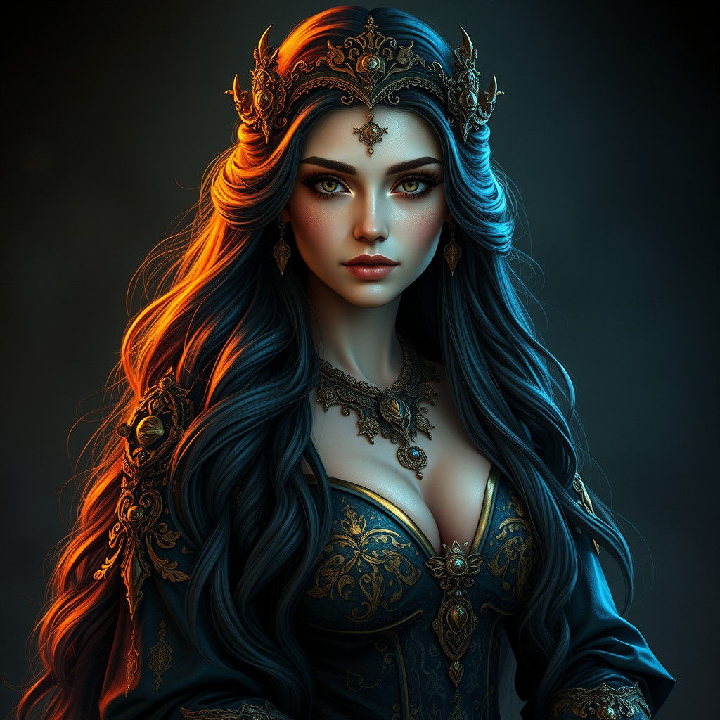 Tisha Schell Portrait in Ornate Fantasy Attire