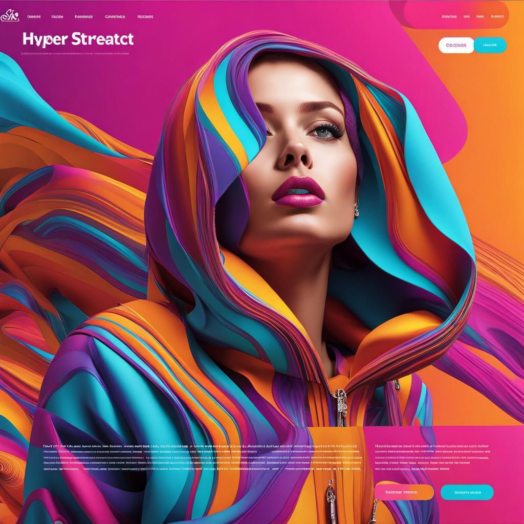 Hyperrealistic Modern Fintech Website Concept in Bright 3D S...