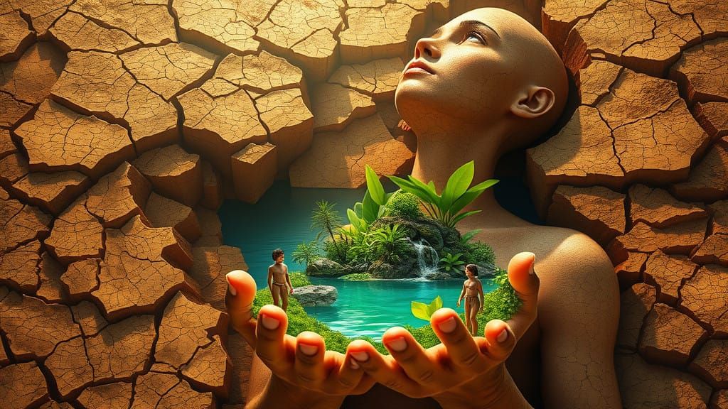 Serenity in the Cracked Earth