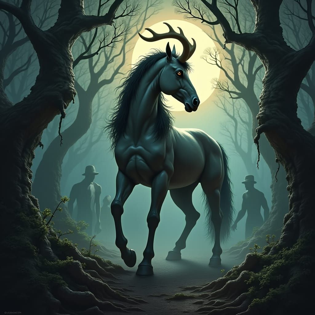 Majestic Centaur in Primeval Forest