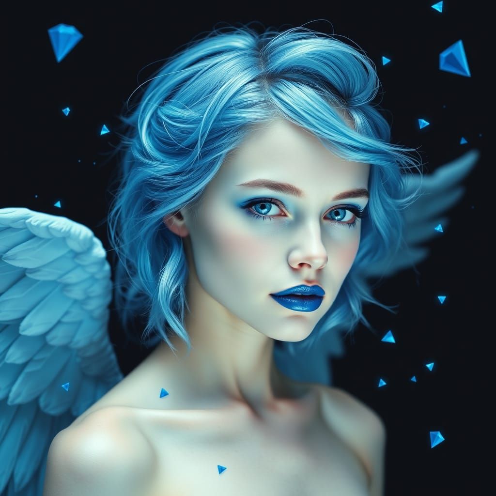 Ethereal Beauty in Cyberpunk Disruption