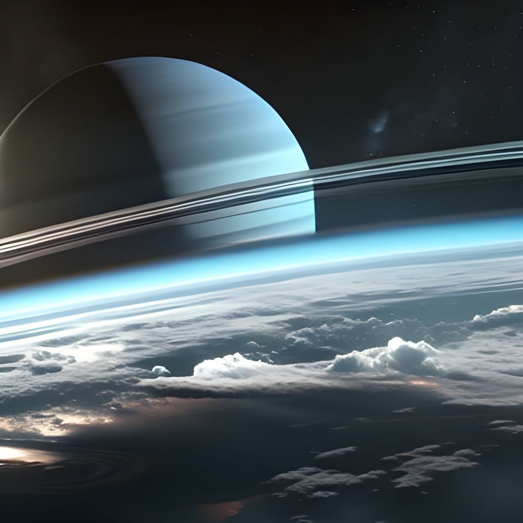 Epic View of Saturn from its Moon