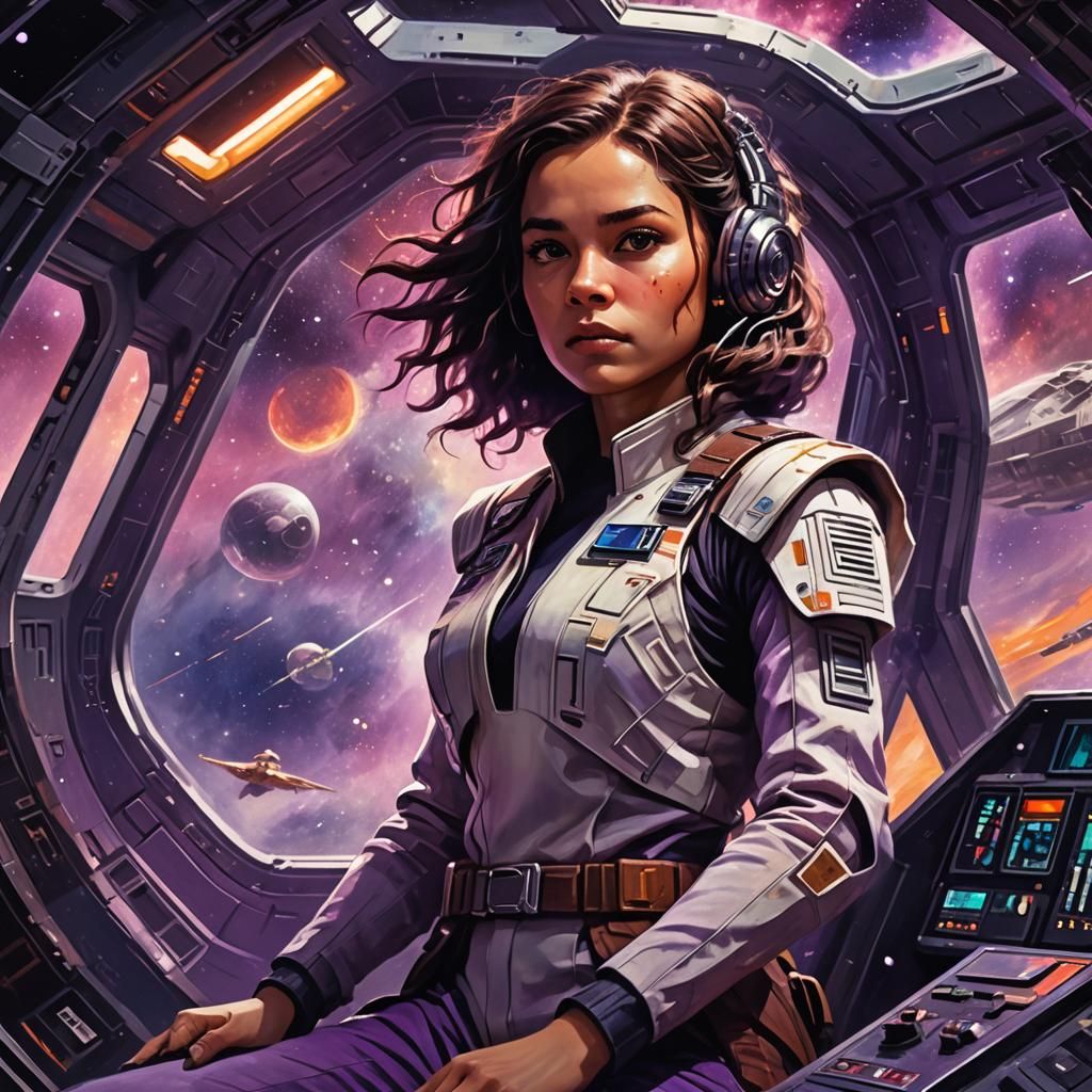 Qira from Star Wars in Fantasy Realism