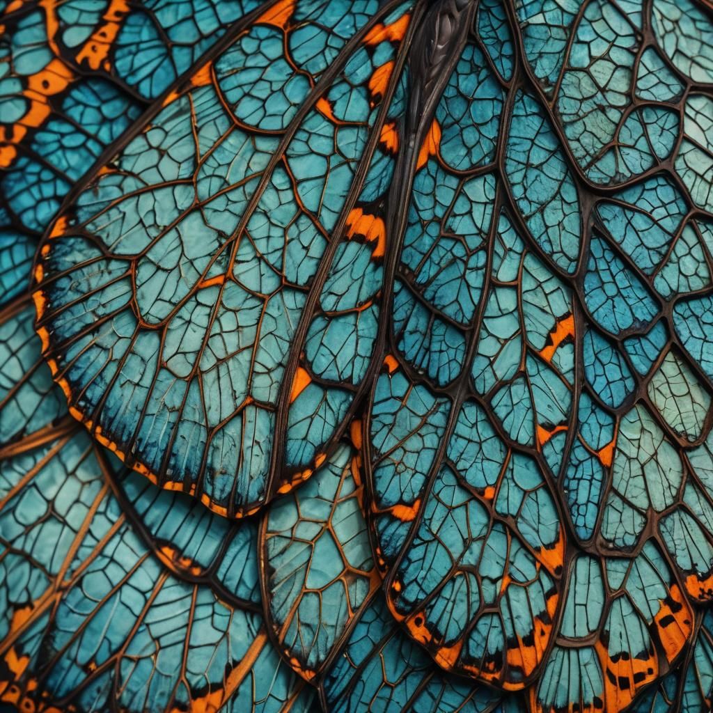 Butterfly Wing Macro: Intricate Patterns in 3D Anime