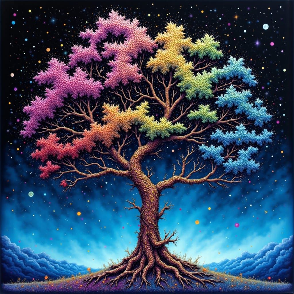 Fractal Tree Dances in Infinite Patterns of Self-Similarity