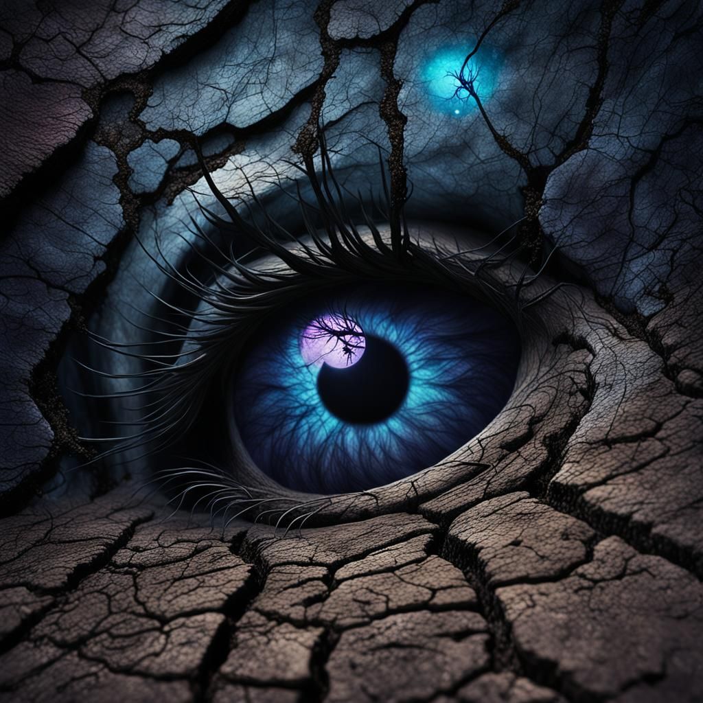 Earthy Dark Energy Shimmers in Fantasy Concept Art