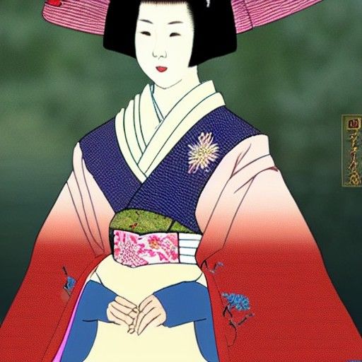 Elegant Japanese Princess Portrait