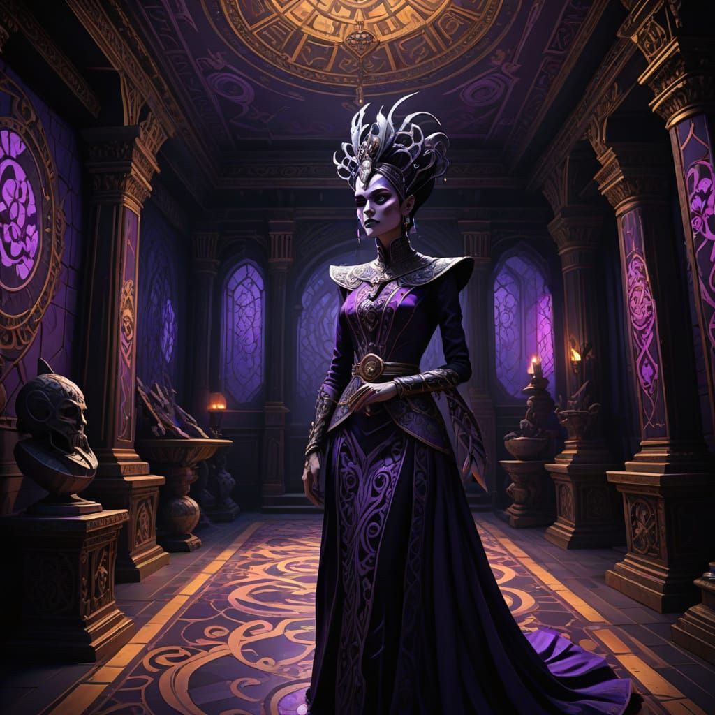 Regal Yzma in Lavish Ancient Setting
