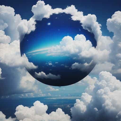 Hyperrealistic Eye-Shaped Cloudscape in High Definition