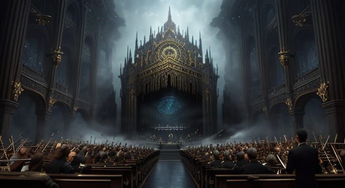 Intricate Digital Orchestral Masterpiece in Cinematic Style