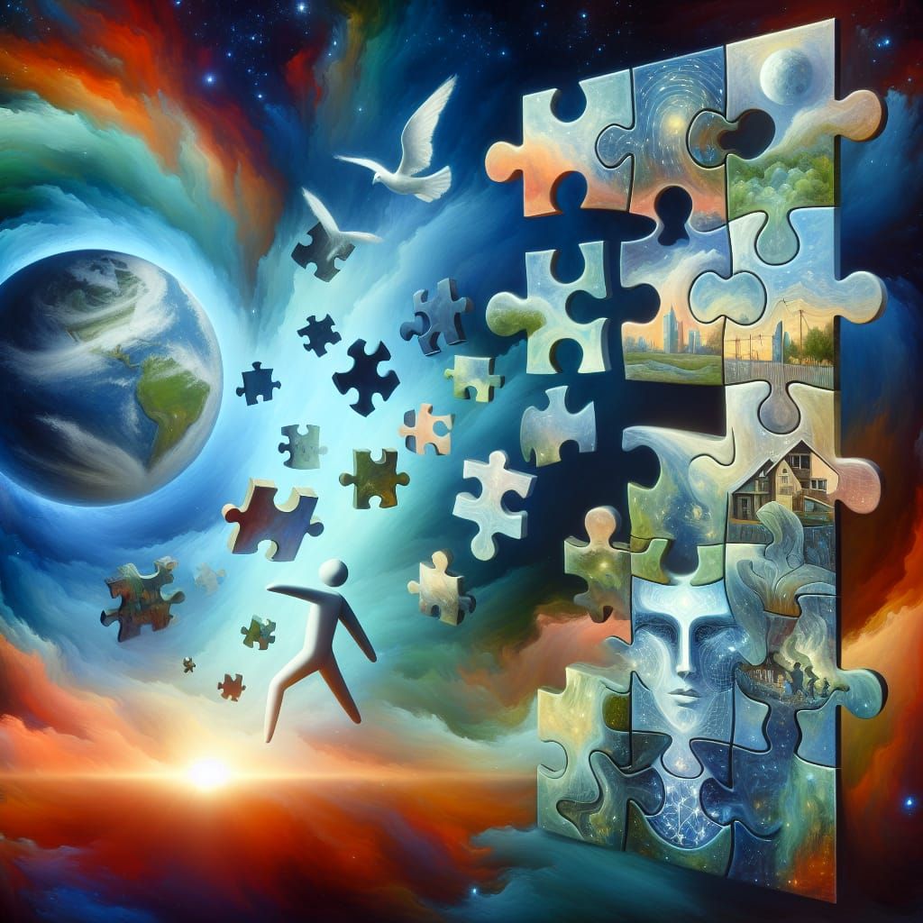 Fractured Reality as a Surreal 3D Puzzle