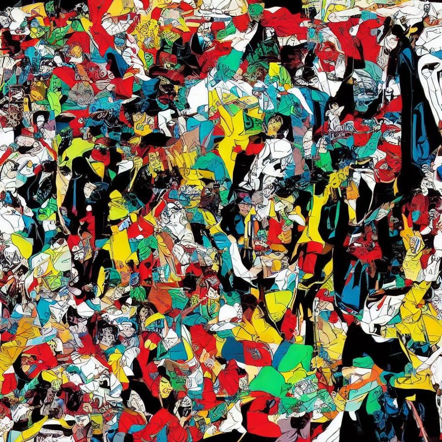 Jason Voorhees Screen Print in Bauhaus Style