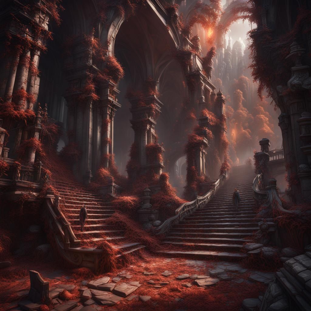 Fantastical Matte Painting in Deep Color