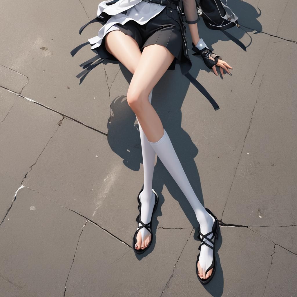 Anime Style 3D Legs Concept Art
