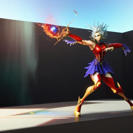 Galactic Mirror Shards: A Surreal 3D Explosion