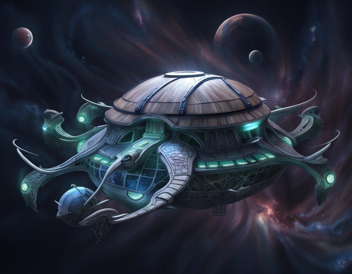 Futuristic Great A'Tuin from Discworld