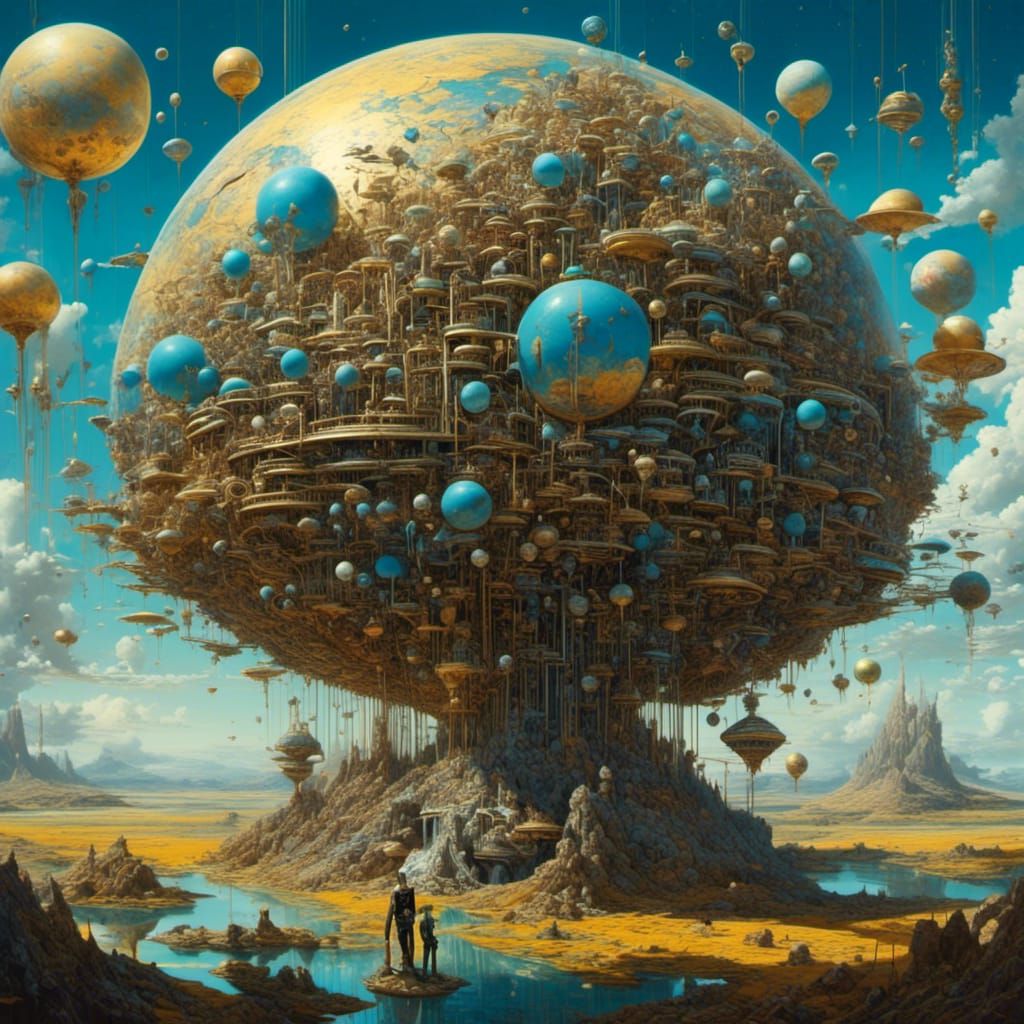 Retro Neon Brainscape Experiment