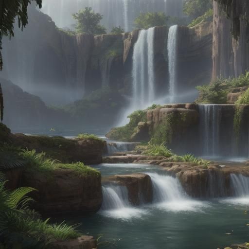 Naboo Waterfalls: Epic 3D Game Cinematic