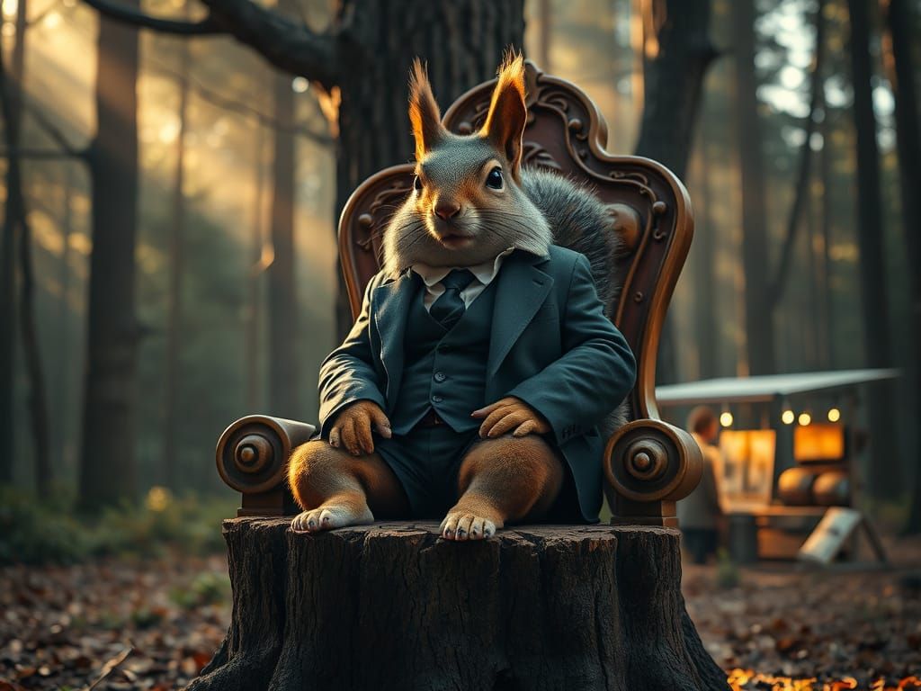 Mafia Squirrel Boss Reigns Supreme in Forest Kingdom