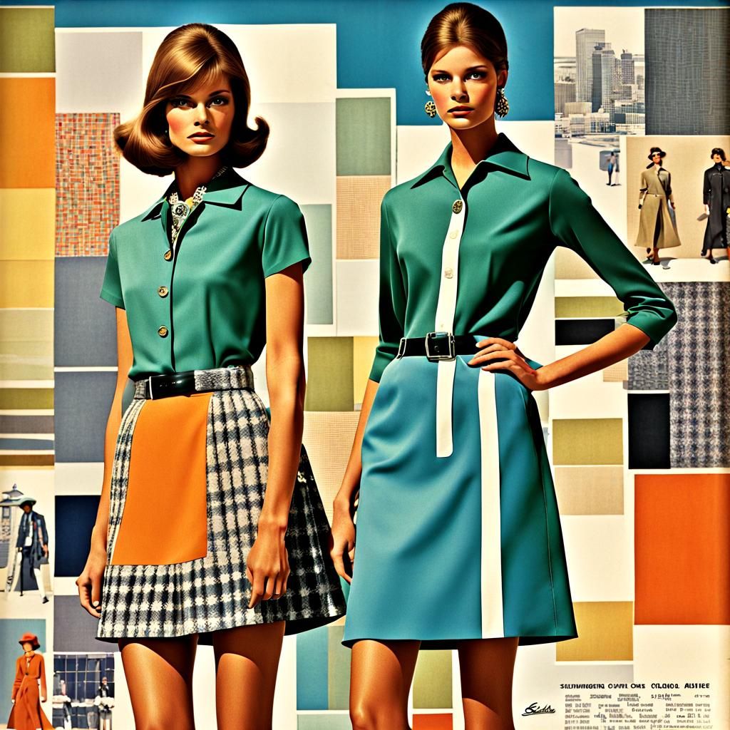 Sears Catalog 1967 Fashion Show in Photo Illustration