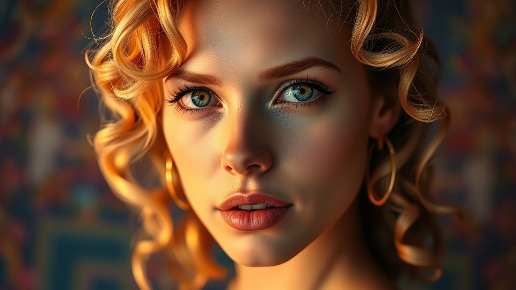 Dramatic Portrait of a Woman in Cinematic Style