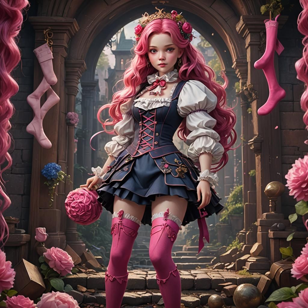 Fantasy Portrait: Little Lady with Curly Hair