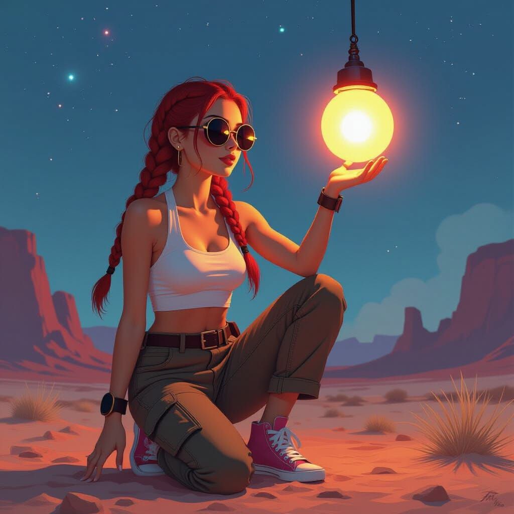 Hitchhiking Under Alien Nebulae in Sci-Fi Concept Art