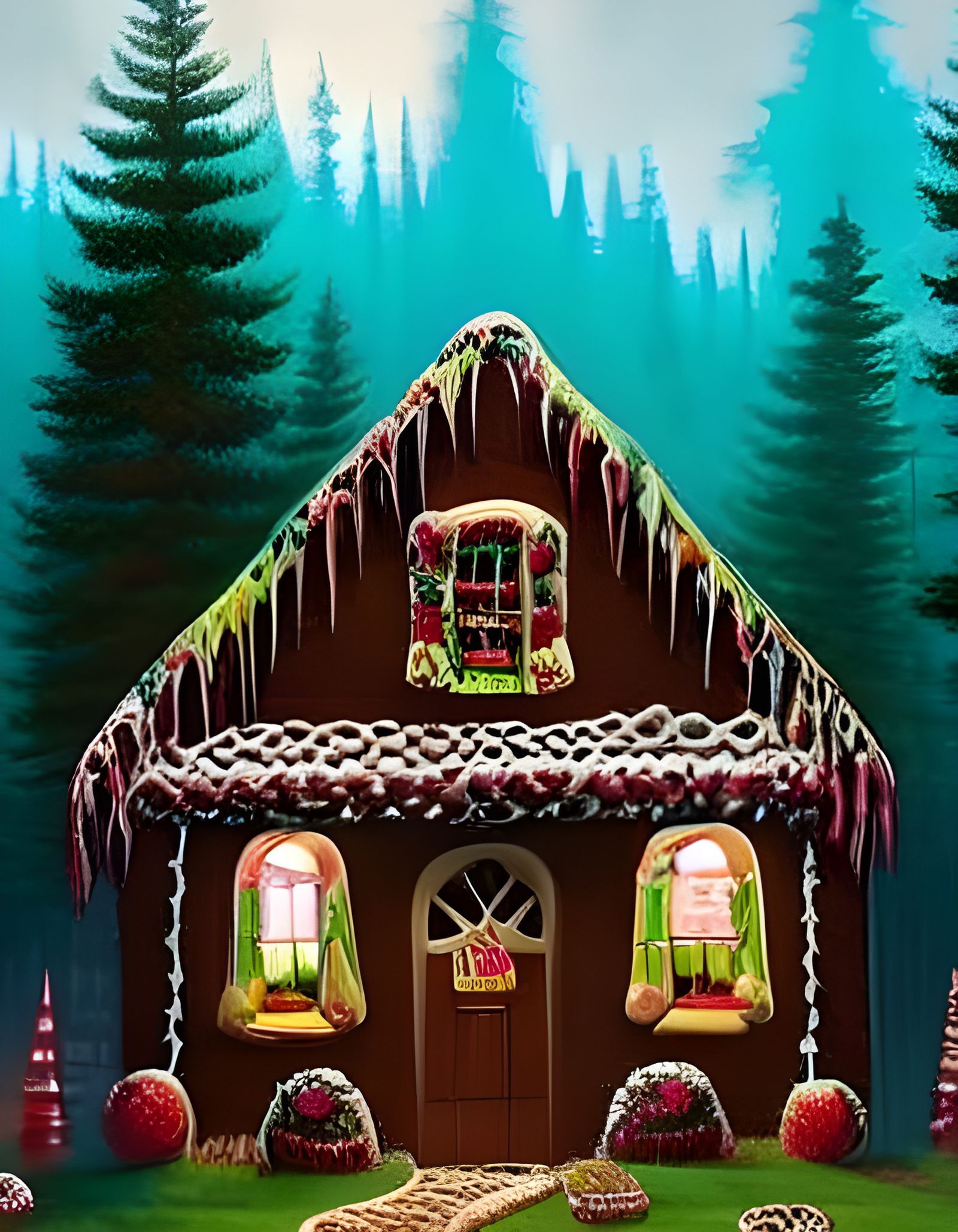 Hansel and Gretel Storybook Illustration