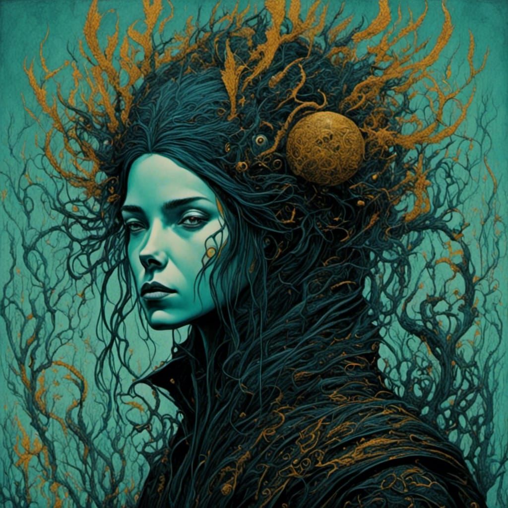 Pop Art Screen Print Portrait in 8k Resolution