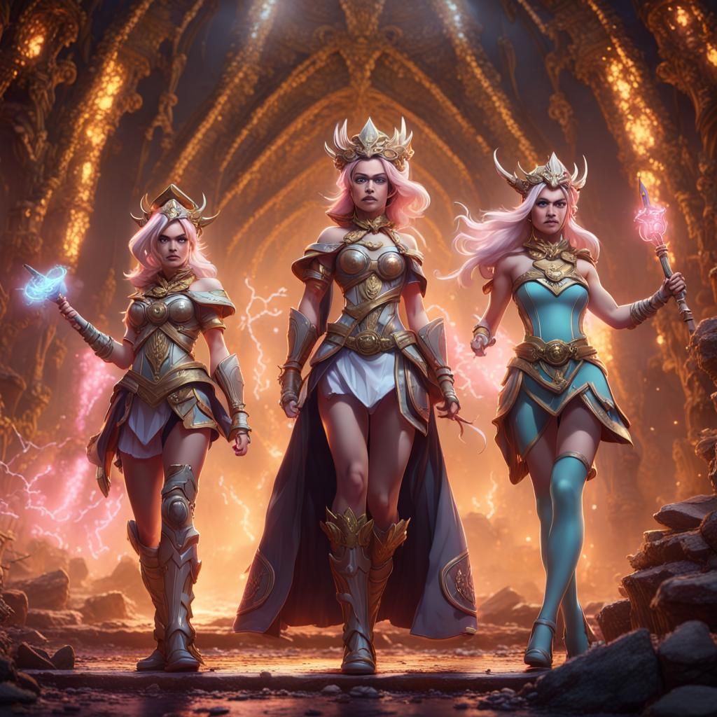 Magical Girl Warrior Princesses on Earth as Idols