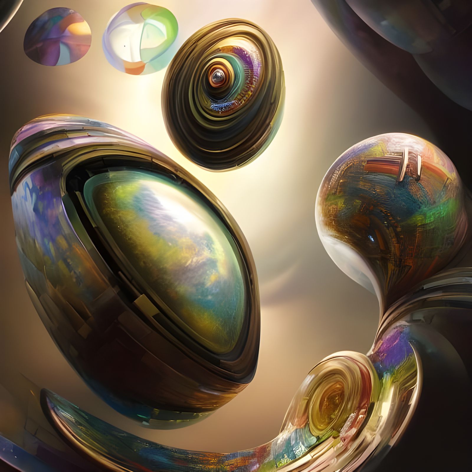 Geometric Abstract: Polychromatic Mathematical Cycles in 8K