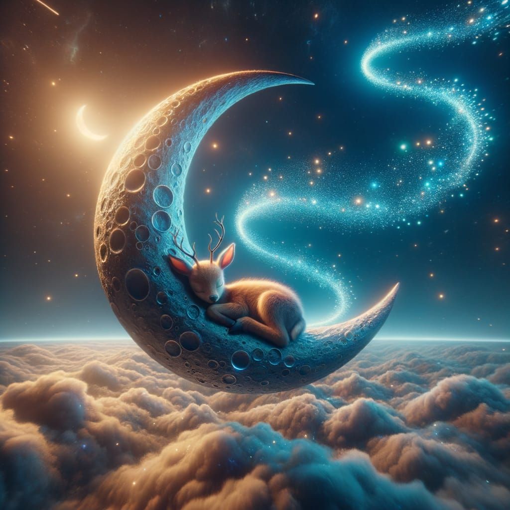 Cute baby Deer , with Big Dreams