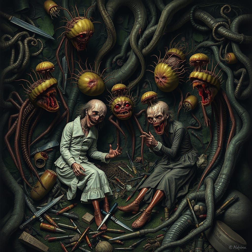 Nightmarish Gothic Garden of Carnivorous Plants