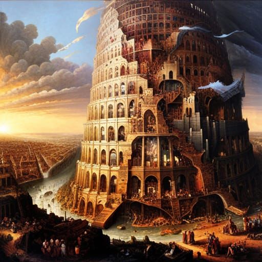 Tower of Babel Concept Art: Ambitious Architecture