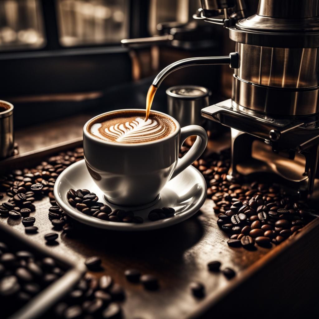 Hyperrealistic Coffee with Intricate Details