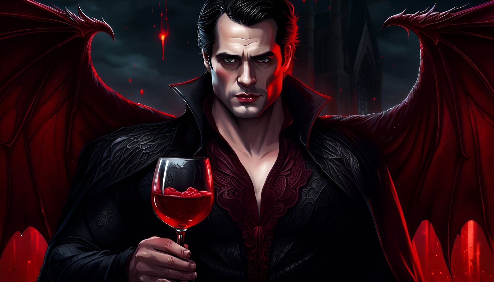 Vampire with Wine: A Gothic Dark Fantasy