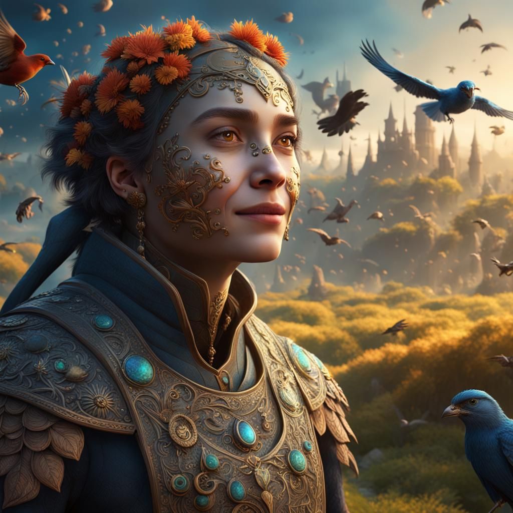 Contrasting Worlds: A Detailed Matte Painting