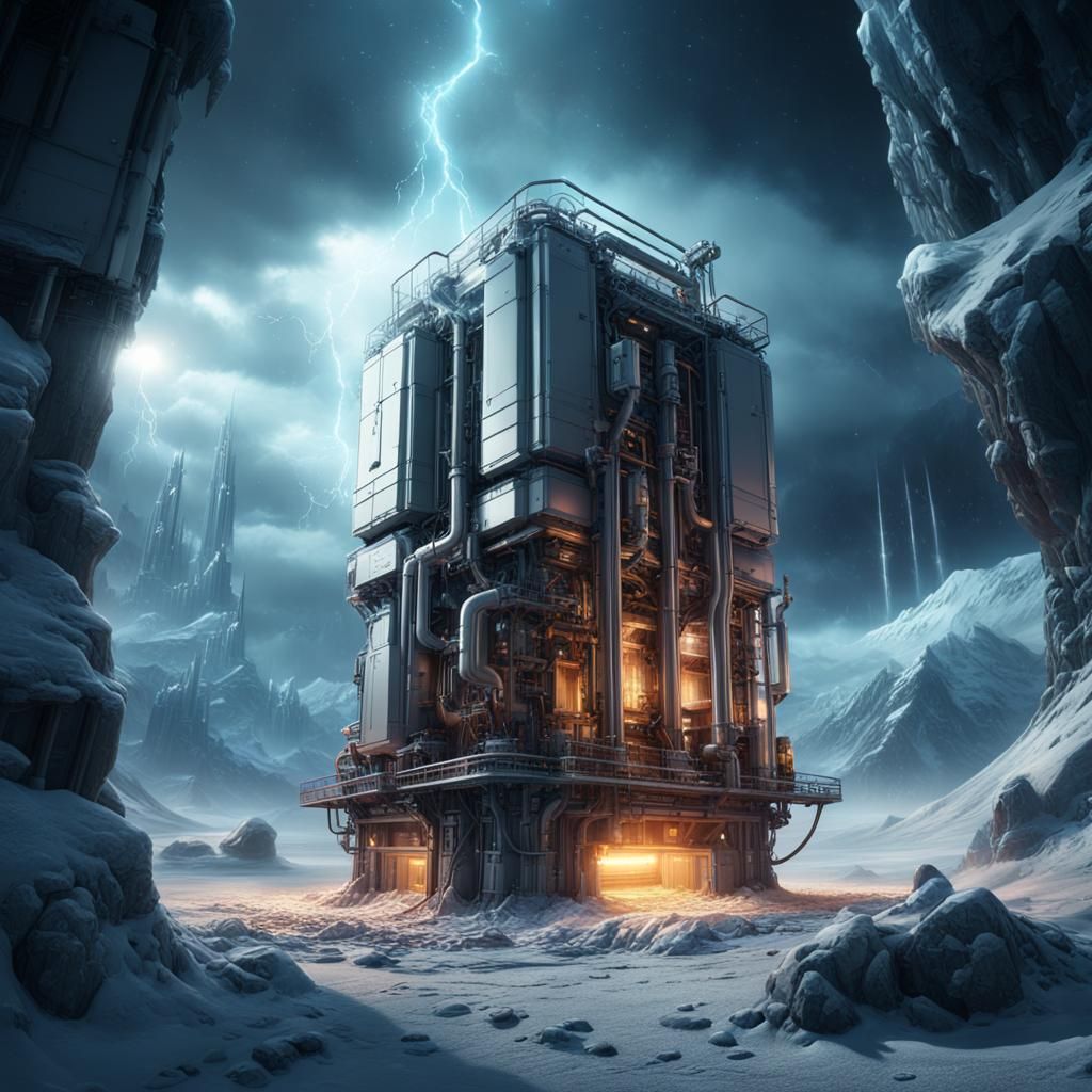 Dramatic Cold Fusion Generator Digital Matte Painting