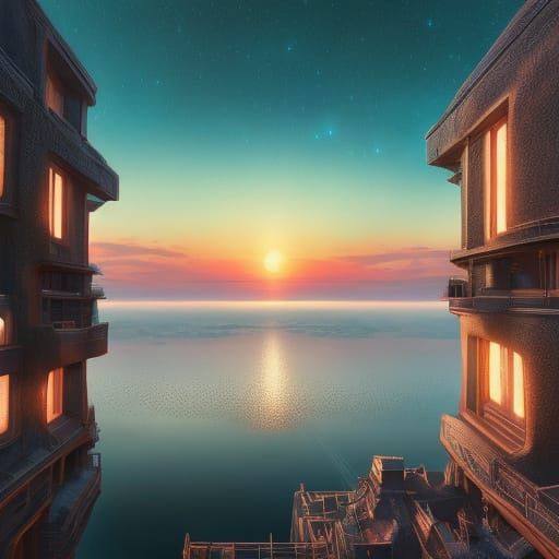 Ethereal Landscape in Soft Pastel Hues