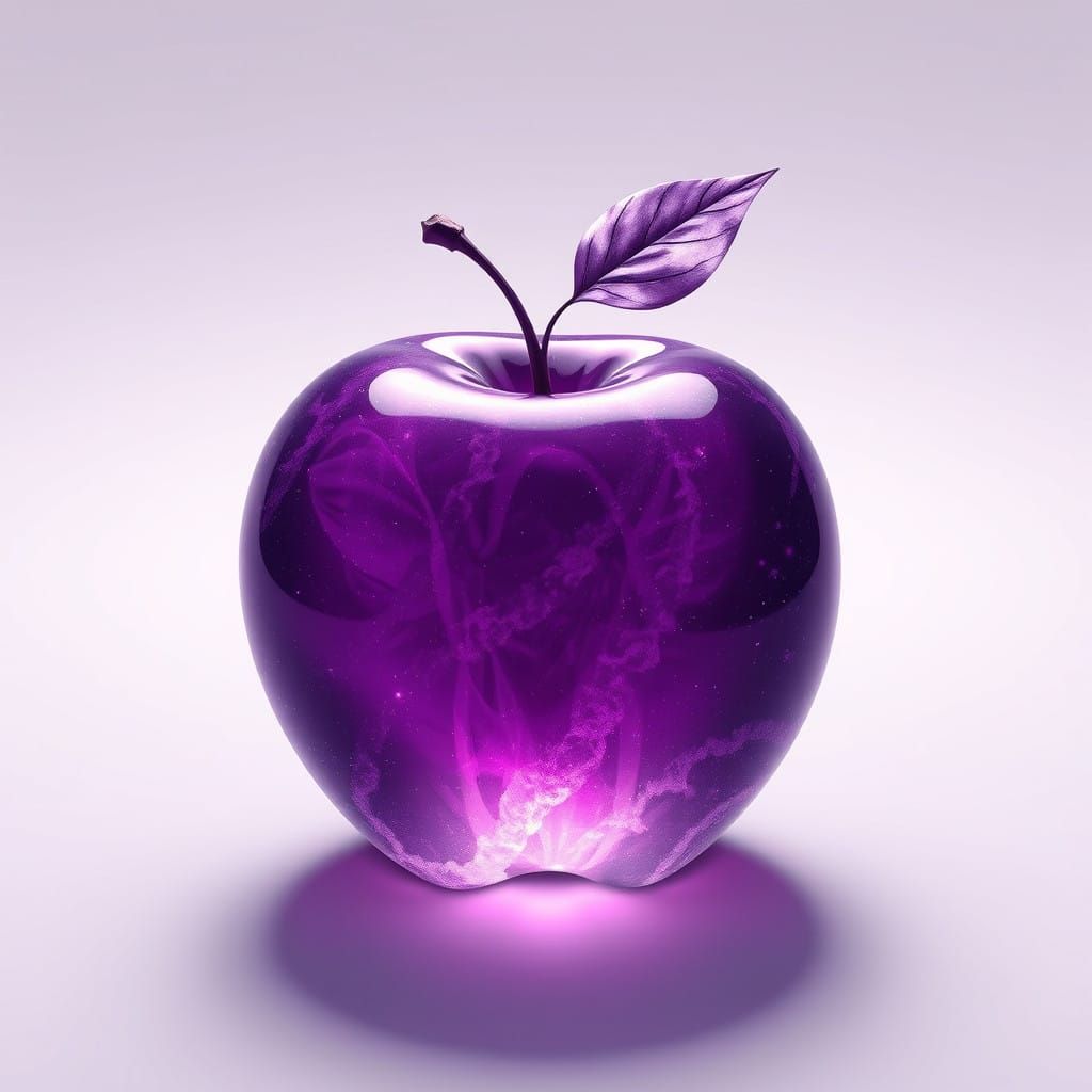 Mystical Purple Apple in Crystalline Form